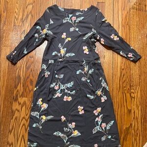 Floral Black Dress